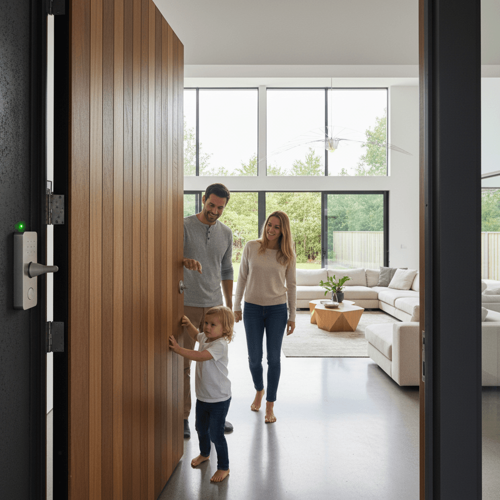 Guest accessing smart lock with temporary access code