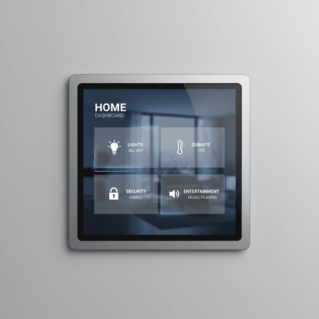 Smart home control dashboard