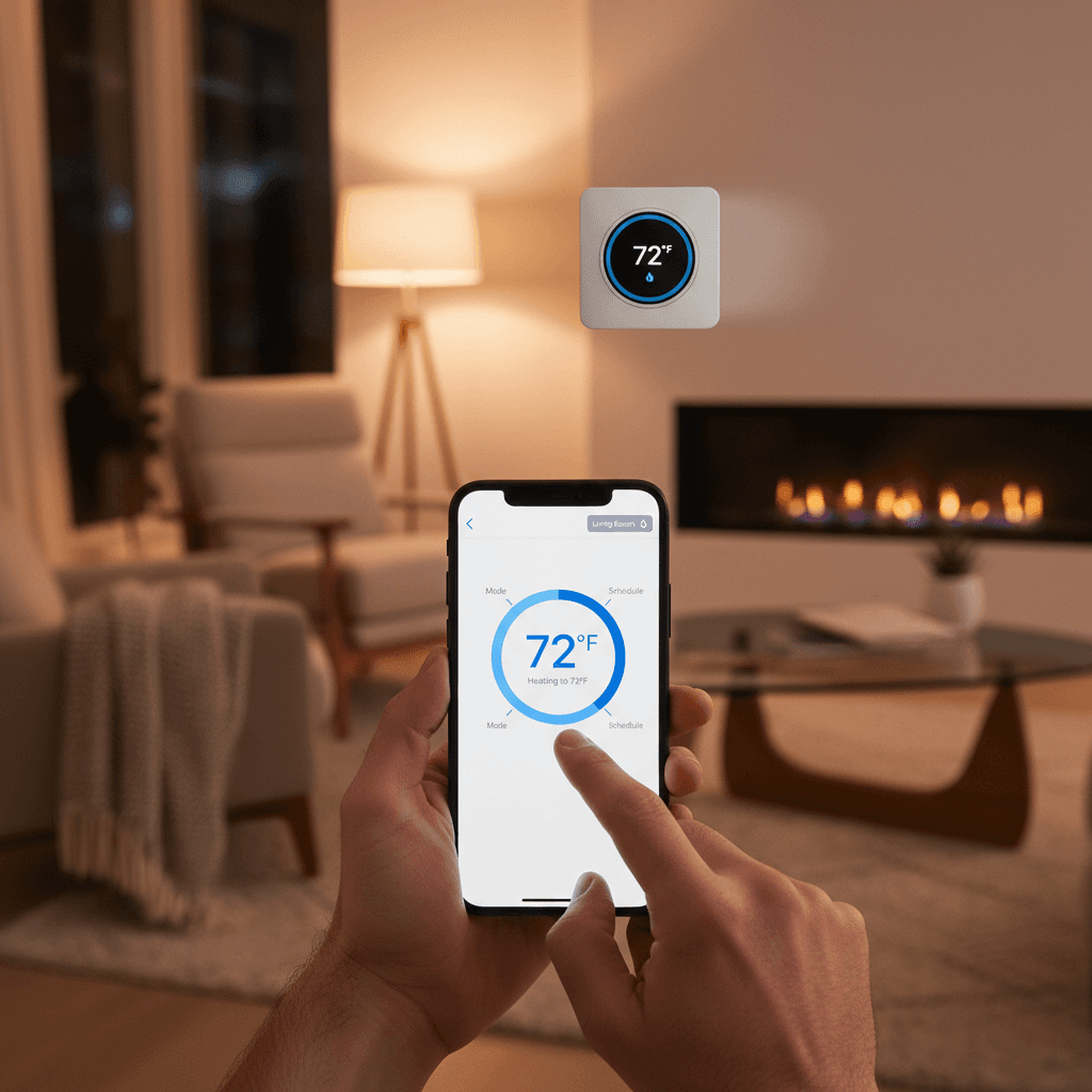 Remote temperature control